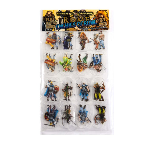 Arcknight Flat Plastic Miniatures - WWR Enemies of Rome Horde Set - 31 2D Minis