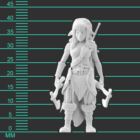 Krakenships Forest Guardian (Firbolg) Female Barbarian - Unpainted