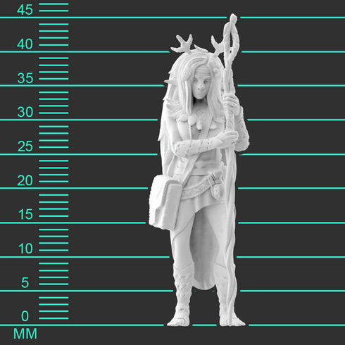 Krakenships Forest Guardian (Firbolg) Female Druid - Unpainted