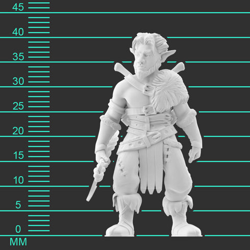 Krakenships Forest Guardian (Firbolg) Male Barbarian - Unpainted