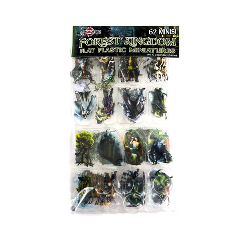Arcknight Flat Plastic Miniatures - Legendary Games Forest Kingdom - 62 2D Minis