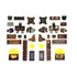 Arcknight Flat Plastic Miniatures - Home Decor - Roleplaying Objects 2.0 - 66 Pieces