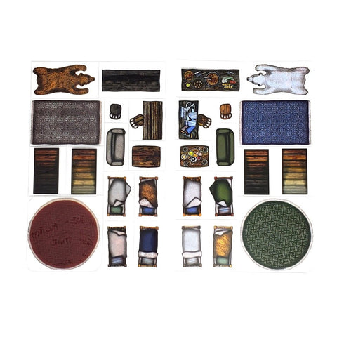 Arcknight Flat Plastic Miniatures - Home Decor - Roleplaying Objects 2.0 - 66 Pieces