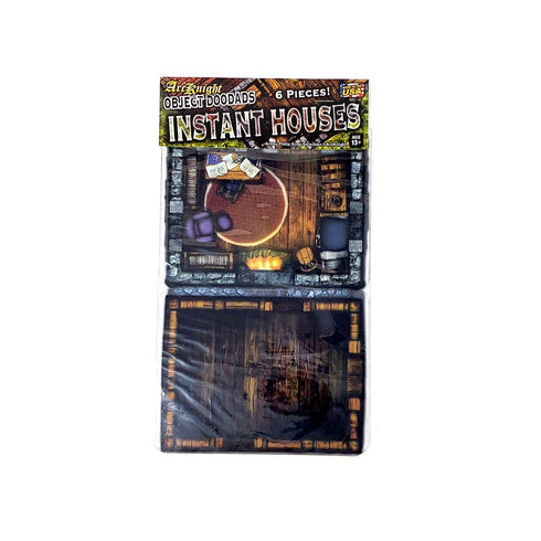 Arcknight Flat Plastic Miniatures - Instant Houses - Roleplaying Objects 2.0 - 6 Pieces