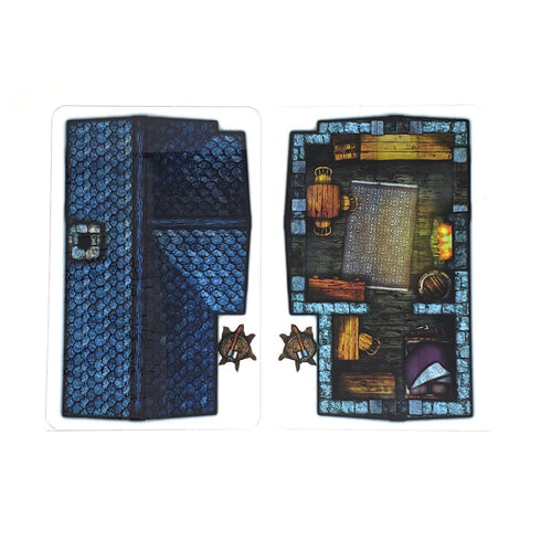 Arcknight Flat Plastic Miniatures - Instant Houses - Roleplaying Objects 2.0 - 6 Pieces