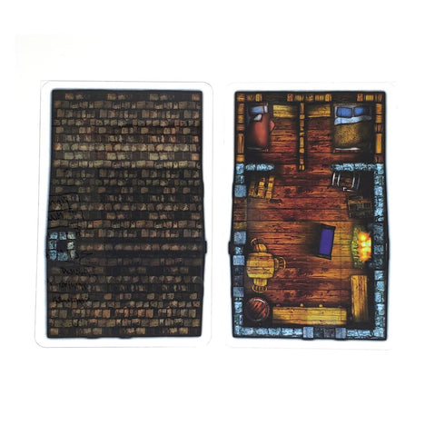 Arcknight Flat Plastic Miniatures - Instant Houses - Roleplaying Objects 2.0 - 6 Pieces