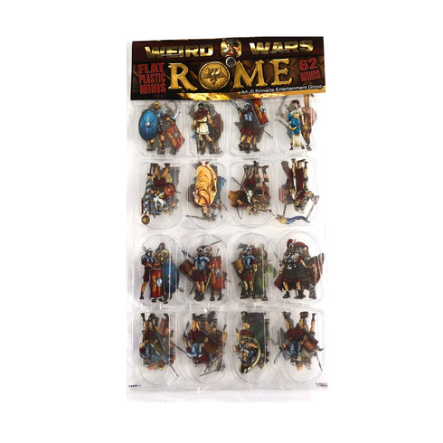 Arcknight Flat Plastic Miniatures - Weird Wars Rome Set - 62 2D Minis