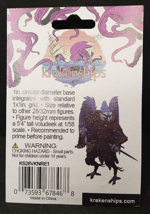 Krakenships Voludeek (Aarakocra) Rogue - Unpainted