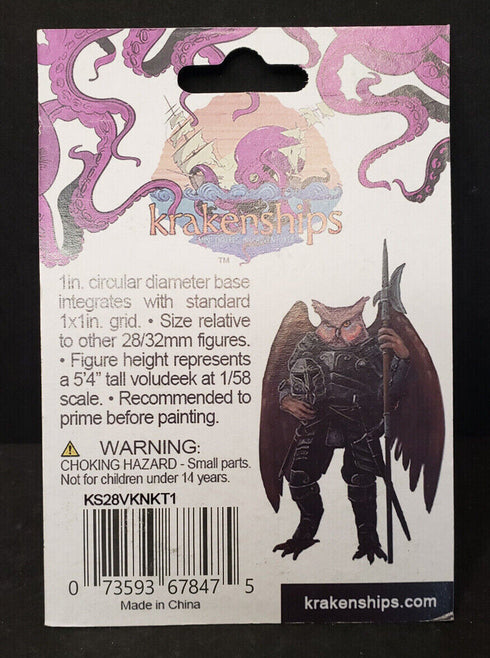 Krakenships Voludeek (Aarakocra) Knight - Unpainted