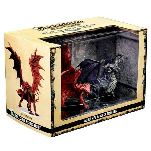 Pathfinder Battles City of Lost Omens Premium Figure Adult Red & Black Dragons