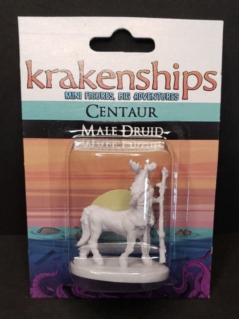Krakenships Centaur Male Druid - Unpainted