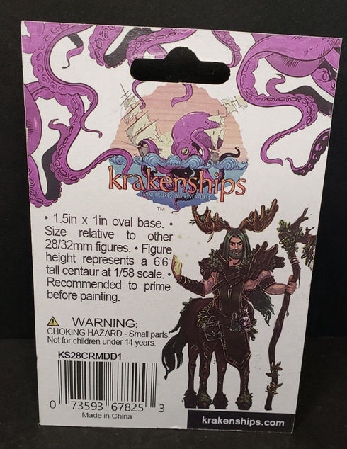 Krakenships Centaur Male Druid - Unpainted