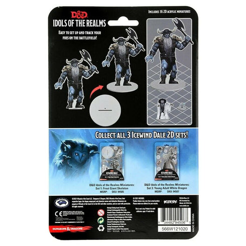 D&D Idols of the Realms Miniatures Icewind Dale Rime of the Frostmaiden-2D Frost Giant