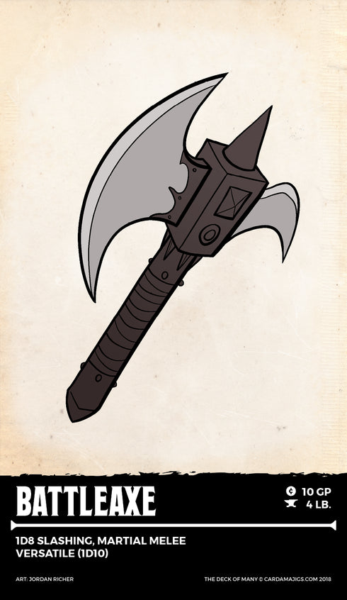 Deck of Many: Weapons