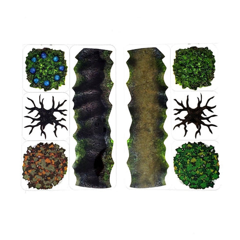 Arcknight Flat Plastic Miniatures - Wilderness - Roleplaying Objects 2.0 - 24 Pieces