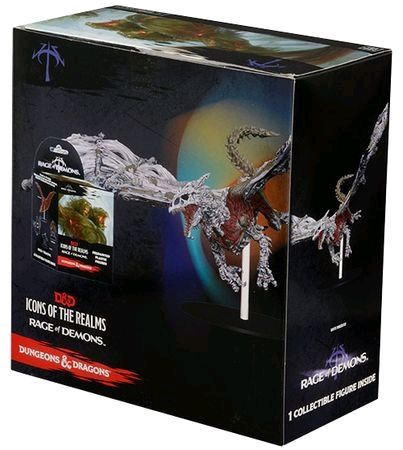 D&D Icons of the Realms Set 3 Rage of Demons Case Incentive: White Dracolich
