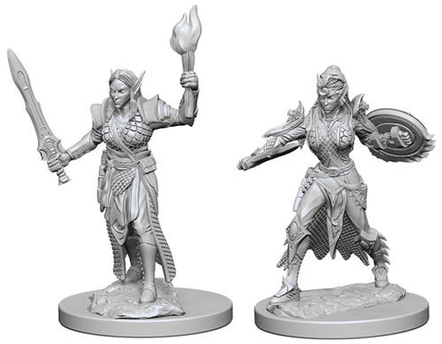 Pathfinder Deep Cuts Unpainted Miniatures Elf Female Fighter