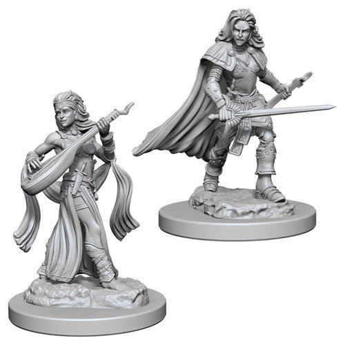 Pathfinder - Unpainted Human Female Bard