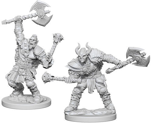 Pathfinder - Unpainted Half-Orc Male Barbarian