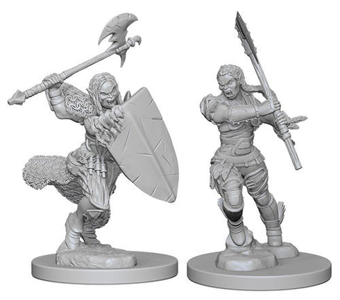 Pathfinder - Unpainted Half-Orc Female Barbarian