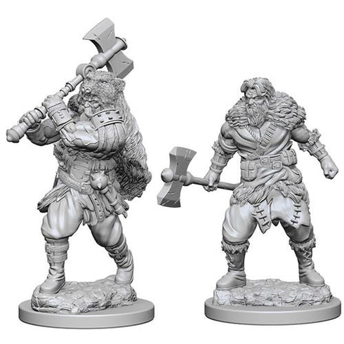 D&D Nolzurs Marvelous Unpainted Miniatures Human Male Barbarian - Bear Head