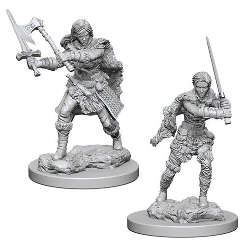 D&D - Unpainted Human Female Barbarian