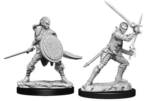 Pathfinder Battles Deep Cuts Female Elf Fighter