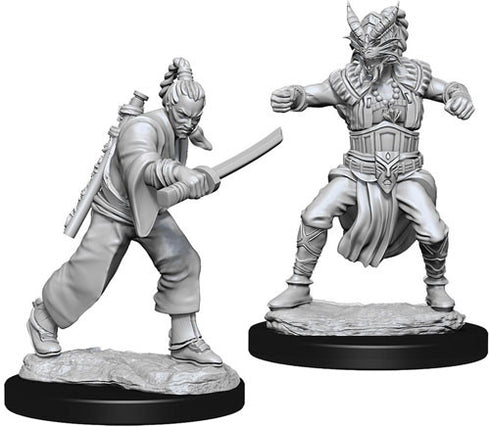 D&D - Unpainted Male Human Monk - Dragon