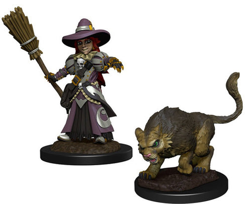 Wardlings - Girl Witch & Witch's Cat Pre-Painted