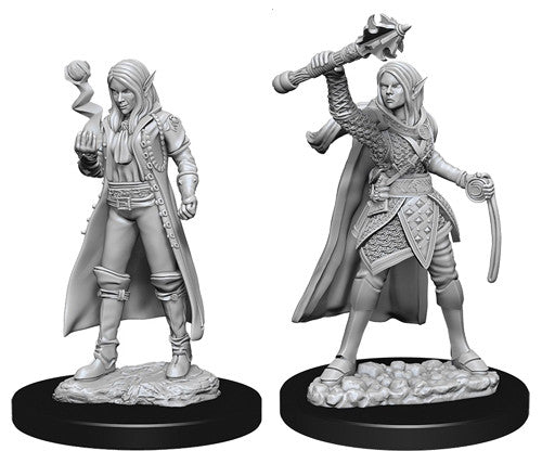 D&D - Unpainted Female Elf Cleric