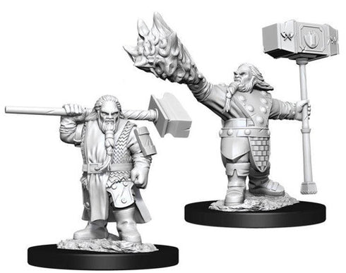 D&D - Unpainted Male Dwarf Cleric - W11