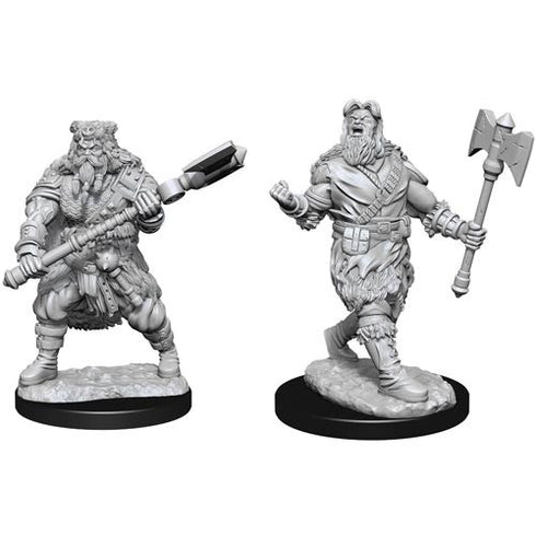D&D - Unpainted Human Barbarian Male