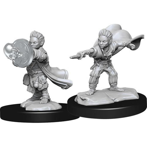 Pathfinder - Unpainted Halfling Wizard Male