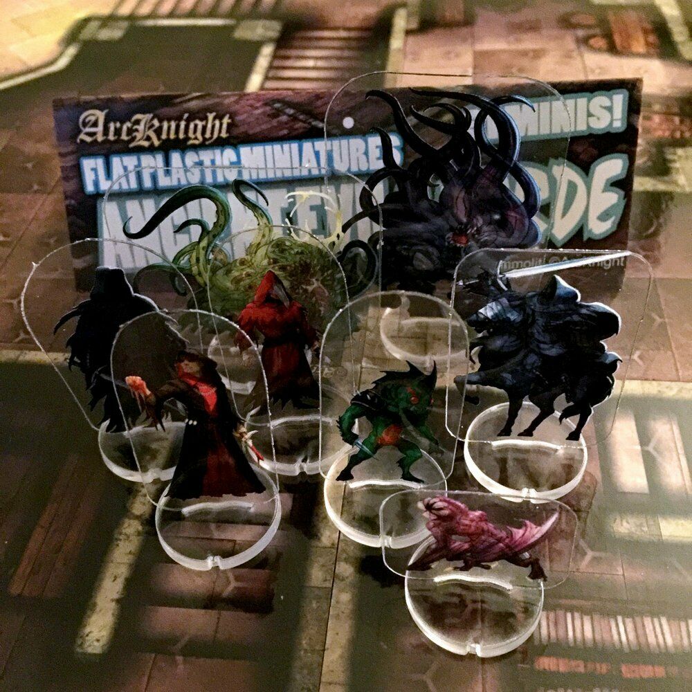 Miniature Argith Arcknight Flat Plastic Miniatures - Ancients Evil Horde - 31 2D Minis ...