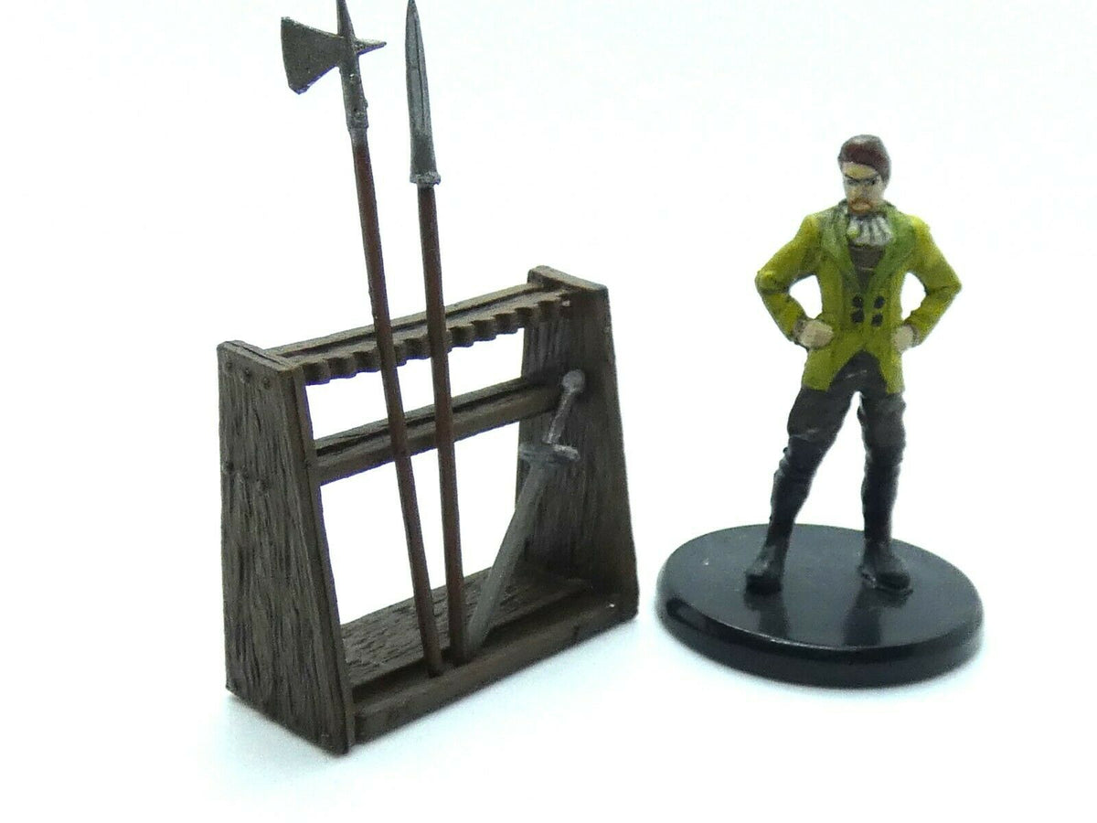 Wizkids 4D: Castle Barracks set: Large Weapon Rack – RPG Mini Hunter